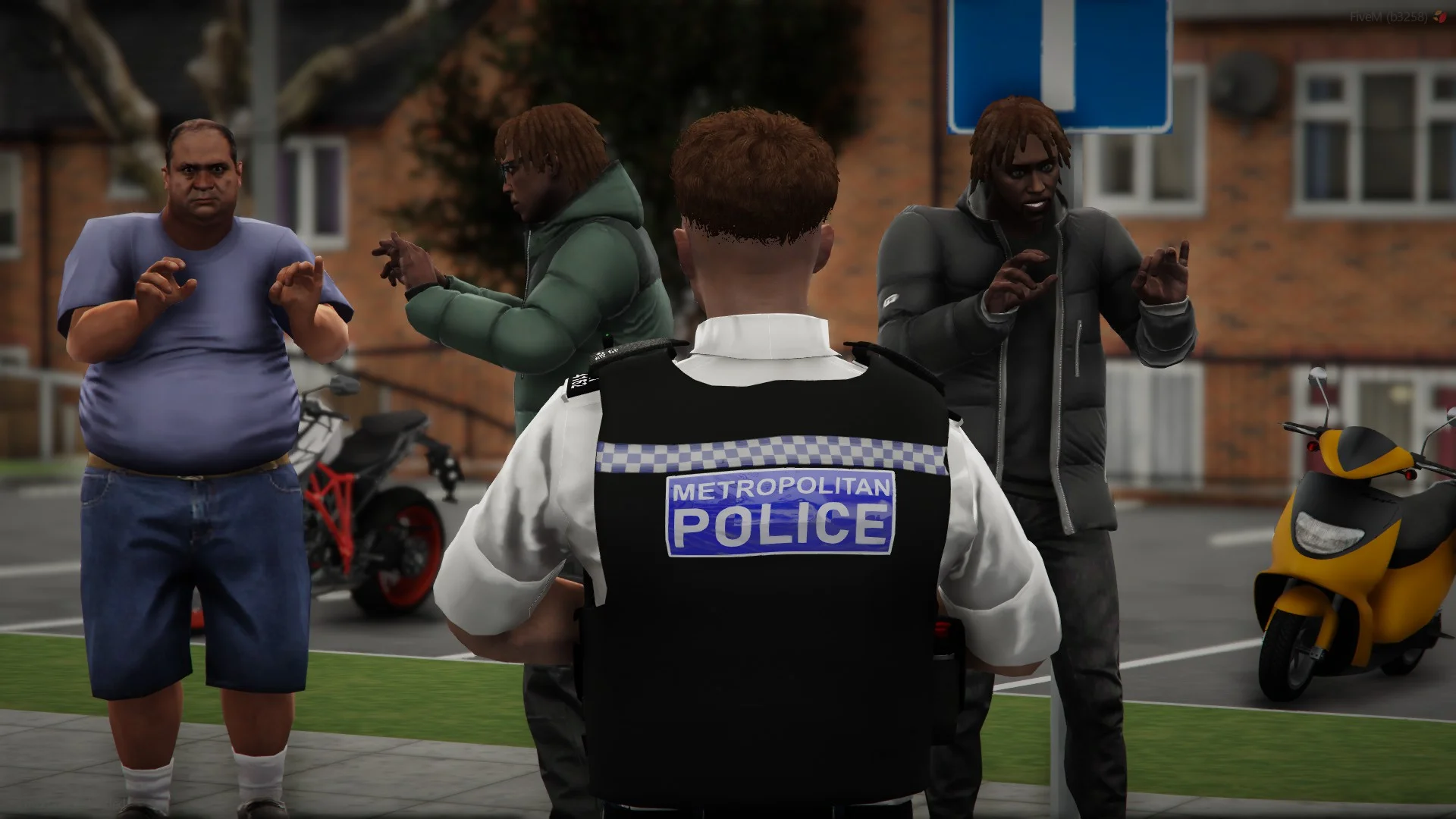 Males reported filming music video with weapons!